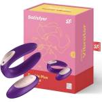 Satisfyer Вибратор за двойки лилав с дистанционно управление Satisfyer Plus