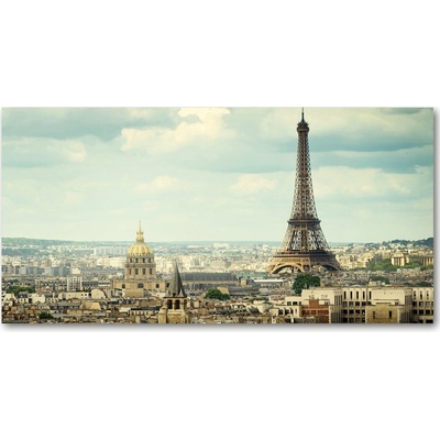 Fotoobraz na skle Eiffelova veža Paríž 100x50 cm