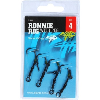 Giants Fishing Ronnie Rig With Peg náväzec veľ. 6 4 ks