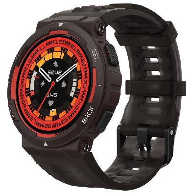 Смарт часовник Amazfit Active Edge, Дисплей 1.32 инча TFT, 130+ спортни режима, Автоматичен режим, AI треньор, Батерия 370 mAh до 24 дни, Водоустойчив, Черен (W2212EU1N)