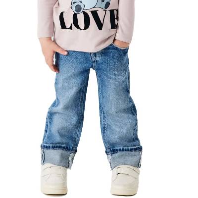 Дънки Name it Rose Straight Fold Fit 4224 jeans - Blue (Medium Blue Denim)