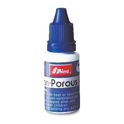 Shiny Razítková barva na neporézní materiály modrá 15 ml