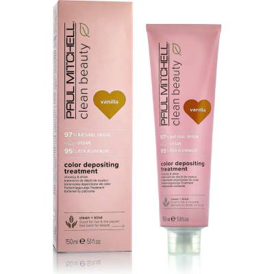 Paul Mitchell Clean Beauty Color Protect Color Depositing Treatment Маска за коса за жени 150 ml цвят Vanilla