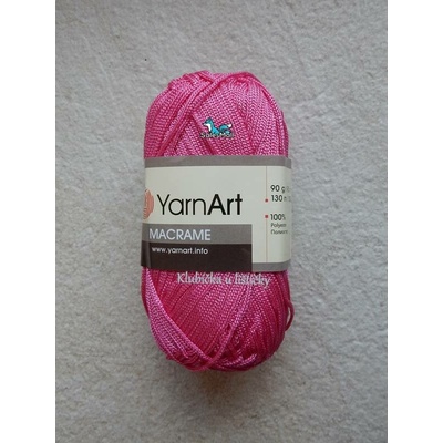 YarnArt Macrame tmavě růžová 140