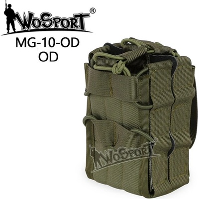 Wosport Double Molle na dva zásobníky M4 M16 otevřená zelená