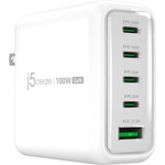 j5create Мрежово зарядно JUP53100 100W GaN, 5 порта, USB-C, USB-A (JUP53100EF-N) - privantex