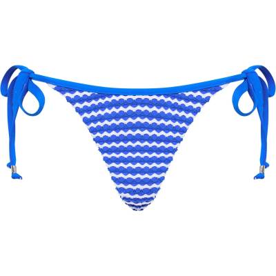 Seafolly Дамско бикини долнище Seafolly Women's Mesh Effect Tie Side Rio Pant Bikini bottom - Azure - размер 32 (EU) (150-4262-0211)