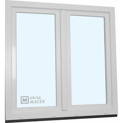 KÖMMERLING Plastové okno - 70 AD, 1200x1200 mm, O+OS klapačka, bílá