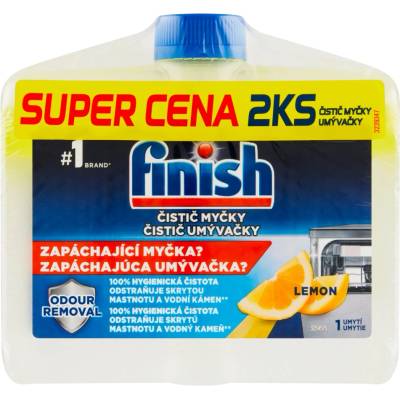 Reckitt Benckiser Почистващ препарат за съдомиялна машина Finish 2x250 мл Лимон DUO