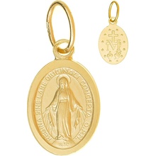 Argento Zlatý prívesok Zázračná medaila 8A104