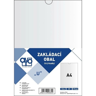 Auro Office 'U' - zakládací obal A4, 170 µm, PVC, hladký - 10 ks