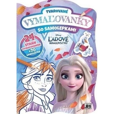 Tvarované vymaľovanky Ľadové kráľovstvo