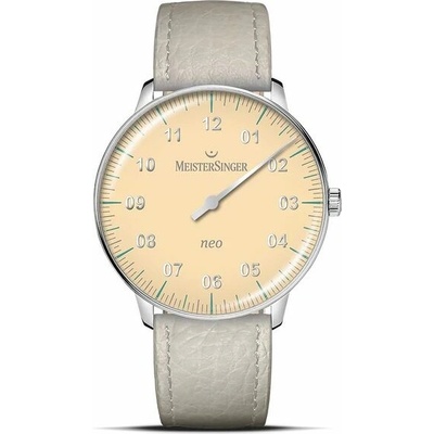 MeisterSinger S-NES935S Bílý kožený řemínek