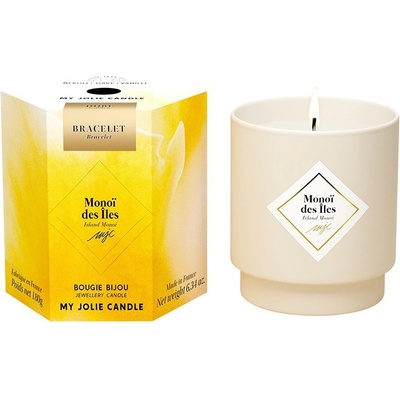 My Jolie Candle Vonná svíčka 36h s náramkem Gold Les Surprenantes Ostrov Monoi 320279