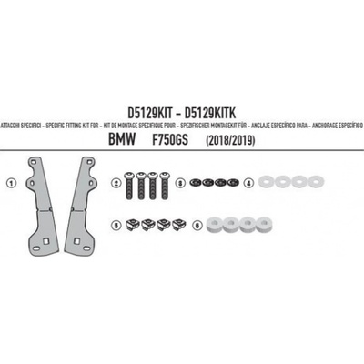 KAPPA upevnění plexi KD5127S, KD5127ST a KAF5127 BMW F 750GS (18-23) F 800 GS (24-25)