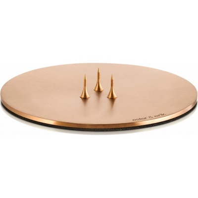 ester & erik Kovový svícen Rose Gold Small, měděná barva, kov