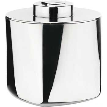 Zone Ледарка с щипки за лед ROCKS 1 л, сребърен, неръждаема стомана, зона Дания (ZO332095)