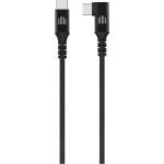 Dviced Angled Braided cable USB-C to USB-C, 1, 25m - black (DV120016) - istyle