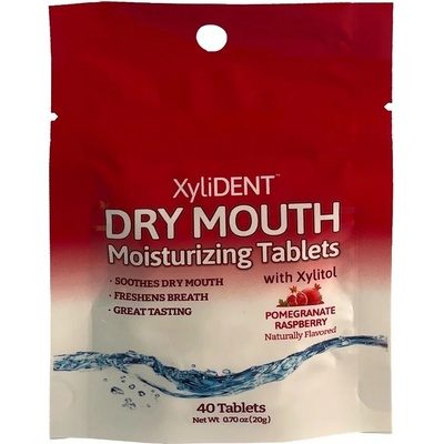 XyliDENT zvlhčujúce pastilky pomegranate raspberry 40 ks