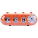 Karlsson Будилник Retro Tube Calendar Flip, светлооранжев (KA6045OR) Будилник