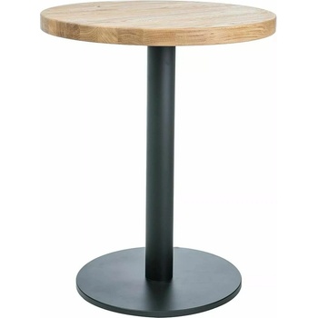 Textilomanie Čierny s dubovou doskou PURO II fi 60