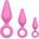 Easy Комплект разширители от силикон Pointy Plug Set розови