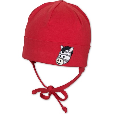 Sterntaler Бебешка шапка от трико с връзки
