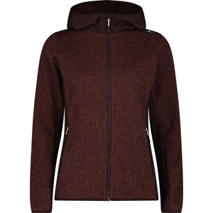 CMP Дамско поларено яке CMP Women's Jacket Fix Hood 36H2676 Fleece jacket - Black Berry - размер 36 (EU) (105-7517-0312)