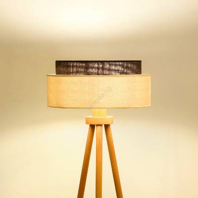 - LED подова лампа BOHO стил 1xE27/15W/230V кремава/кафява (BG3215)