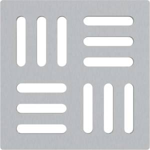 Alcadrain - Решетка 10х10 см, неръждаема стомана MPV011 (MPV011)