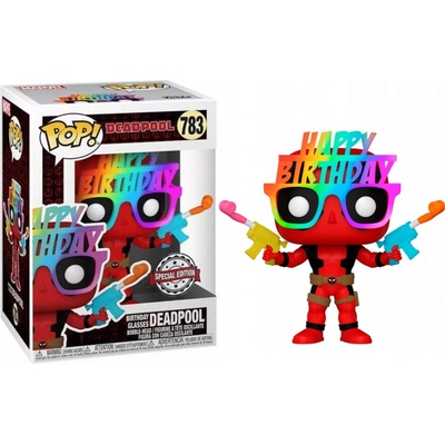 Funko Pop! Marvel 783 Deadpool Birthday Glasses
