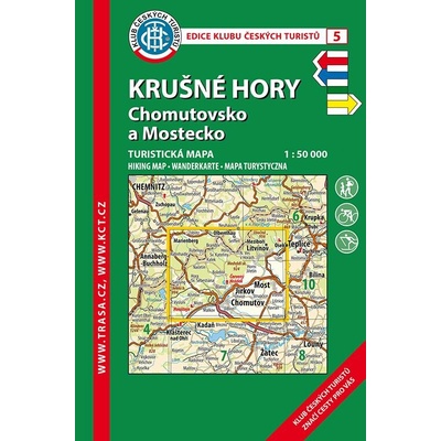 Trasa - KČT Turistická mapa - Krušné hory - Chomutovsko 6. vydání, 2020