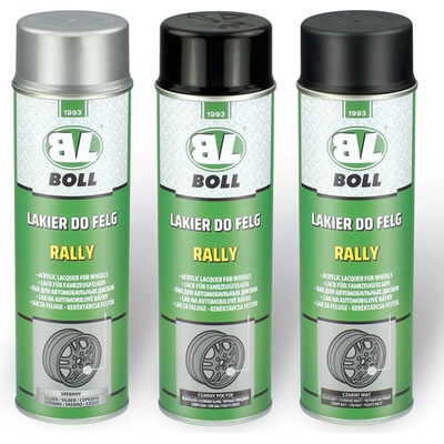 BOLL lak na automobilové ráfky Rally sprej 500 ml černý mat 0010135 | Zboží Auto