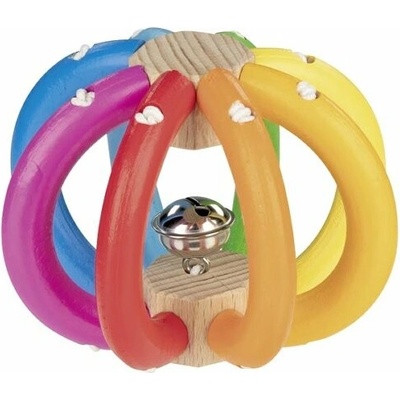 Goki Elastická hrkálka Dúhová guľa