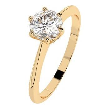 Cara Diamanti Дамски пръстен от жълто злато с диамант Cara Diamanti K101-10027Y (K101-10027Y)