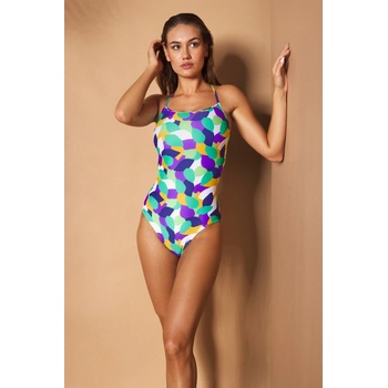 Astratex jednodílné plavky Purple Summer IV vícebarevná