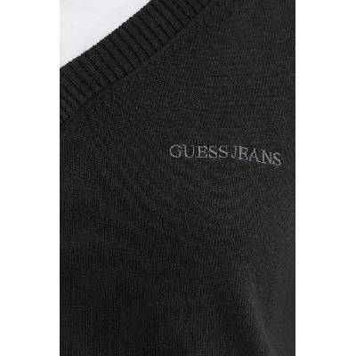 Guess Jeans Пуловер с коприна Guess Jeans в черно от лека материя W4BR84 Z3HO2 (W4BR84.Z3HO2)