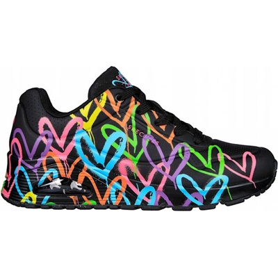 Skechers módní tenisky Uno Highlight Love černá