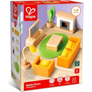 Hape Комплект дървени мини мебели Hape - Всекидневна (H3452)