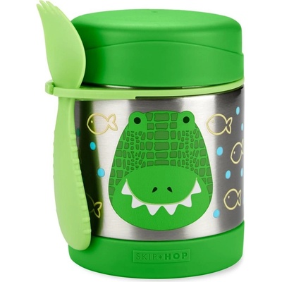 Skip Hop Zoo Termoska na jedlo s lyžičkou/vidličkou Krokodíl 325 ml 3r+