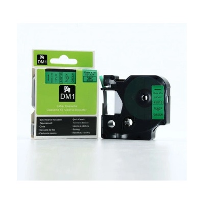 DYMO páska D1 12mm x 7m, čierna na zelenej S0720590