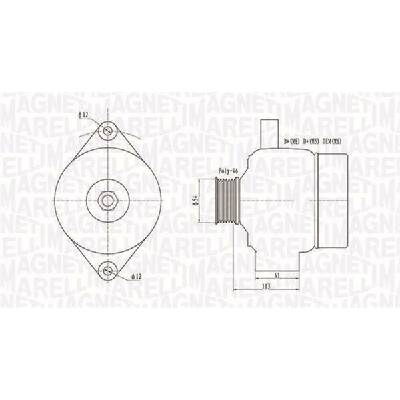 Alternátor MAGNETI MARELLI 063731952010