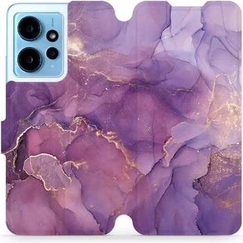 Pouzdro Mobiwear Flip Xiaomi Redmi Note 12 4G - VP20S Fialový mramor