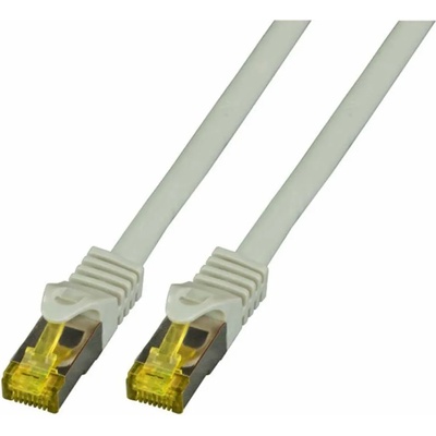 RJ45 Patch cable S/FTP, Cat. 6A, LSZH, Cat. 7 Raw cable, grey (MK7001.0,5G)