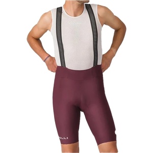 Castelli Мъжки клин за колоездене Castelli Espresso 2 Bibshort Cycling bottoms - Deep Bordeaux - размер 3XL (055-3441-0417)