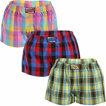 Styx 3PACK dámske trenky klasická guma viacfarebné (3K102128)