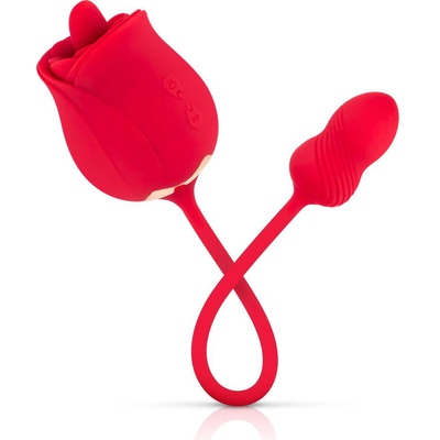Teazers Rose Vibrator & Clitoris Stimulator Red