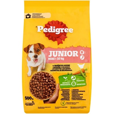 PEDIGREE Junior Mini с пиле и зеленчуци 500 г