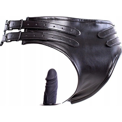 bdsm bondage shop Sexy nastavitelné kalhotky s 1 2 dildy Provedení s análním dildem 10 cm