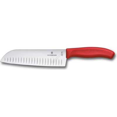 Victorinox - кухненски нож Santoku SWISS CLASSIC, 17 см, червен (GG694)